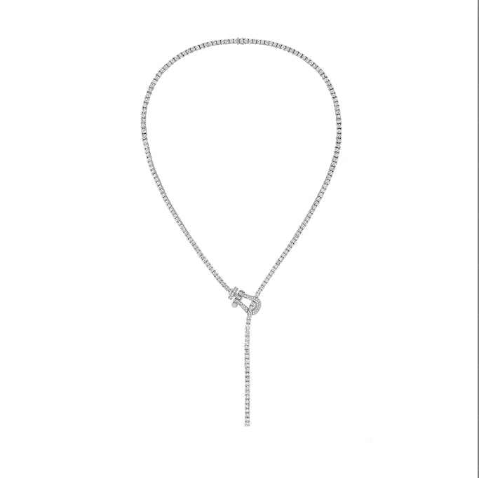 FORCE 10 NECKLACE white gold and diamonds large model