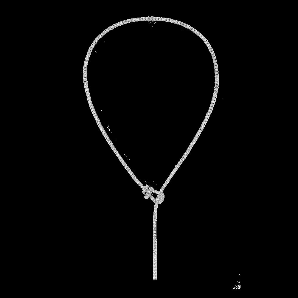 FORCE 10 NECKLACE white gold and diamonds large model